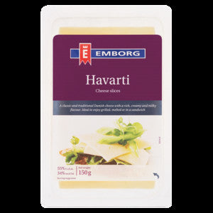 Emborg Havarti Cheese Slices 150g