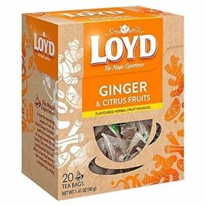 Loyd Ginger & Citrus Fruits Tea 20s