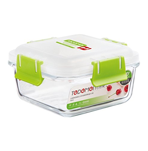 T Square Glass Food Container 550ml