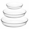 Fenix Oval Glass Bakeware 3set