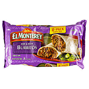 El Monterey Beef & Bean Burritos 32oz