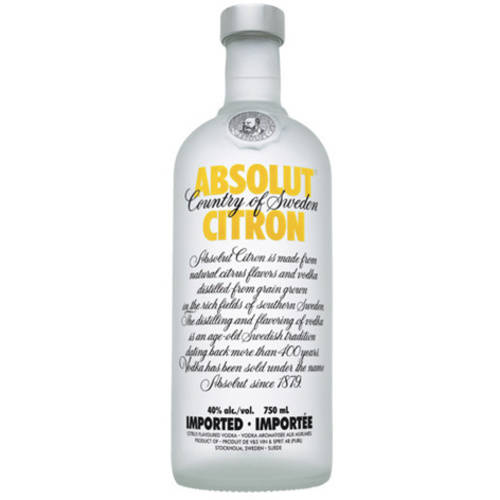 Absolut Vodka - Citron 1L