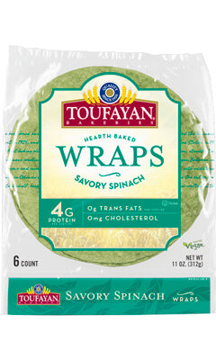 Toufayan Wraps Savory Spinach 5s