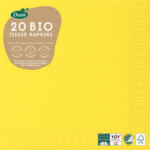 Duni Lunch Napkin Brilliant Yellow  20's
