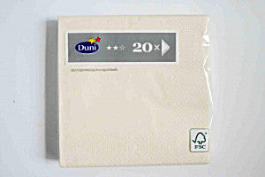 Duni Earthy Cream Tissue Napkin 20PK