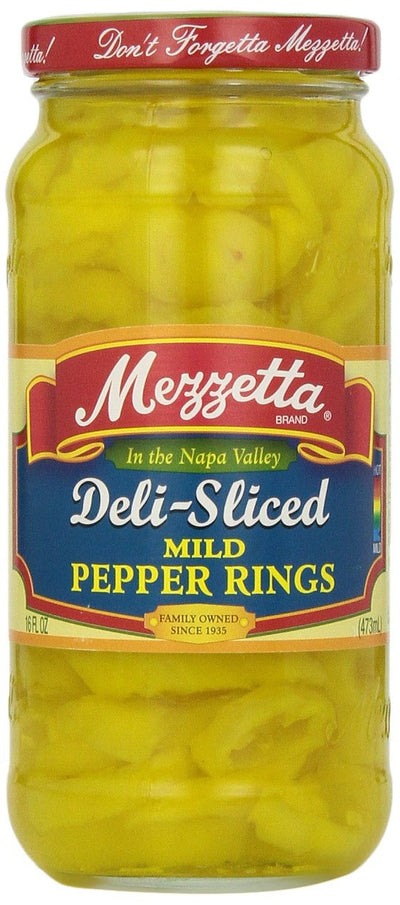 Mezzetta Deli Sliced Mild Pepper Rings 16oz