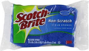 S.Brite Bathroom N.Scratch Sponge 1pk