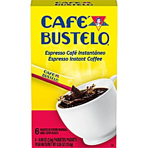 Cafe Bustelo Instant Coffee Sticks 6s