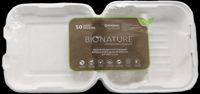 Bionature Med Compostable 1 Comp 9x6