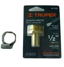 Truper Male Hose Coupler 1 2in