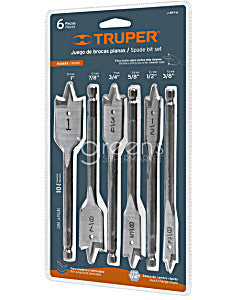 Truper Spade Bit Set 6pc