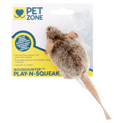 Pet Zone Mouse hunter Play N Squeak Toy