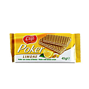 Gastone Lago Poker Lemon Wafers 45g