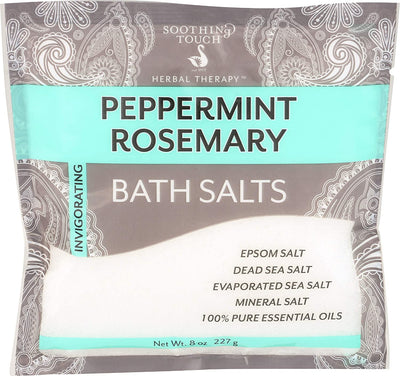 Soothing Touch Peppermint Rosemary Bath Salts 8oz