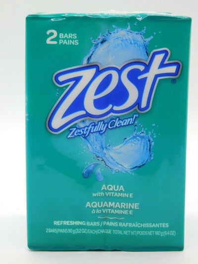 Zest Aquamarine Soap 2 Bars 3.2oz