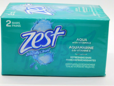 Zest Aquamarine Soap 2 Bars 3.2oz