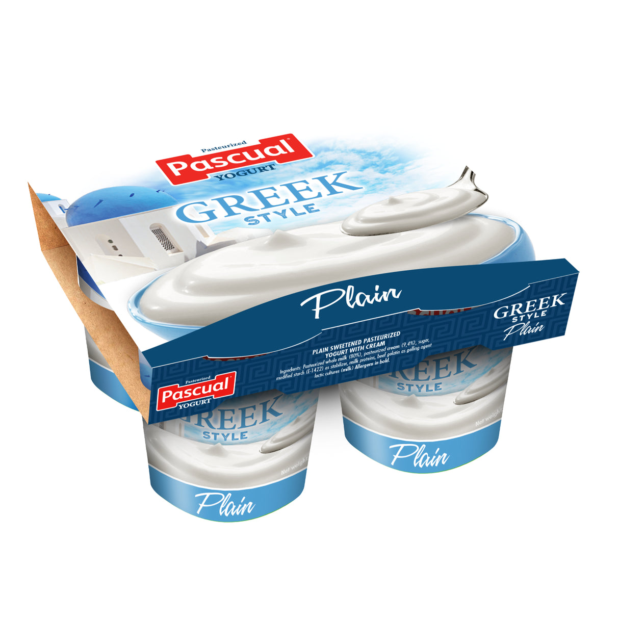 Pascual Plain Natural Yogurt 4s
