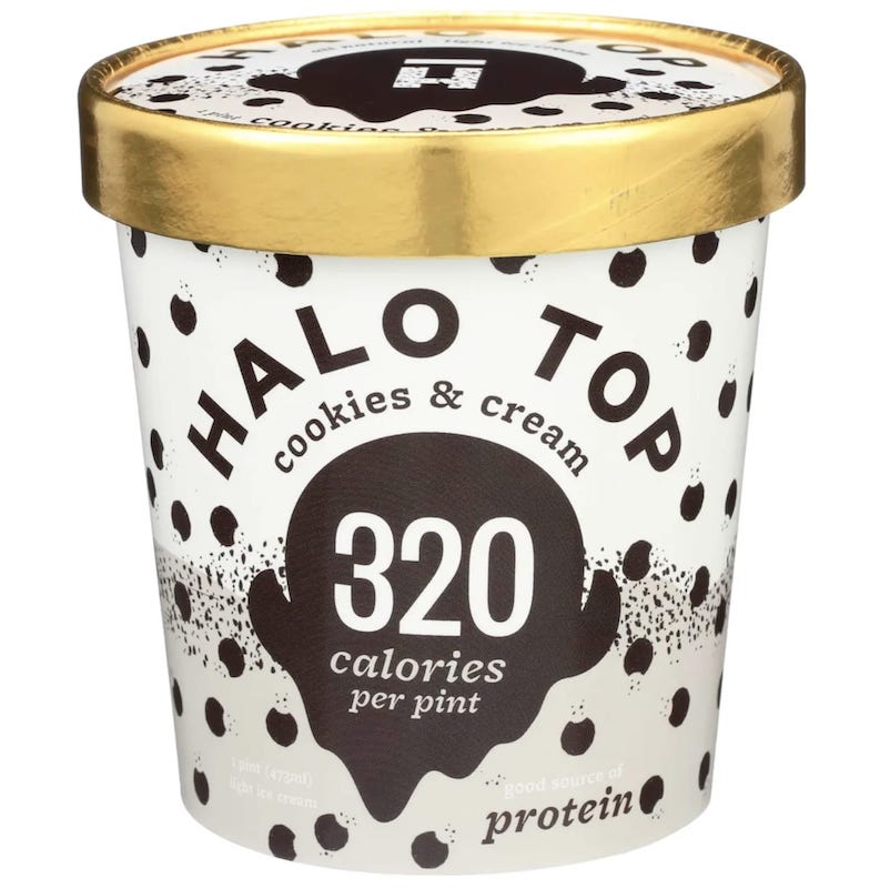 Halo Top Cookies & Cream 16oz