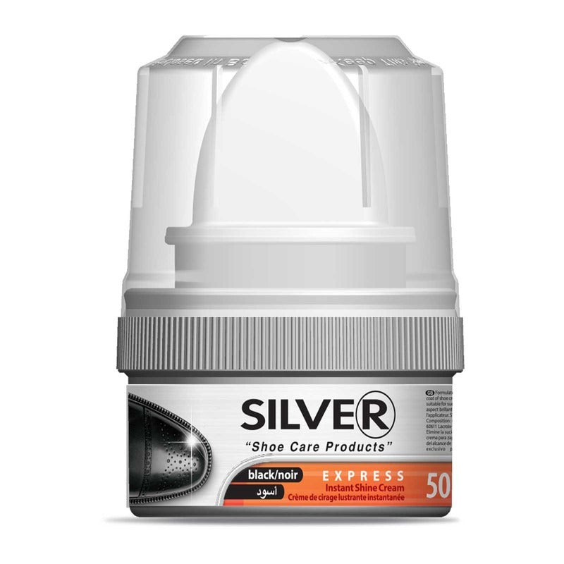 Silver Shoe Shine Cream Black 60ml
