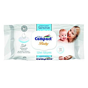 Ultra Compact C L Sensitive Wipes 72s