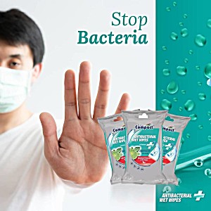 Ultra Compact Antibac Wet Wipes 15pcs