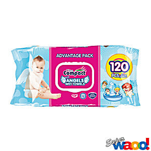 Ultra Compact Angel Wet Towels 120's