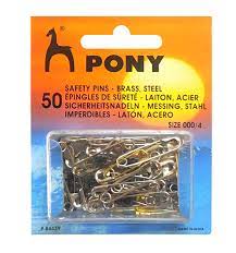 Pony Safety Pins Steel 45s